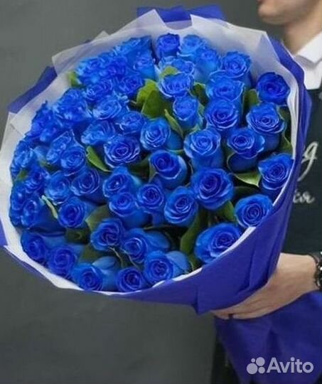 Синие розы Букеты доставка цветов