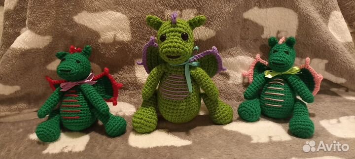 Вязаный дракончик