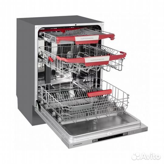 Посудомоечная машина kuppersberg GLM 6080, 60см, встраиваемая, 14 комплектов