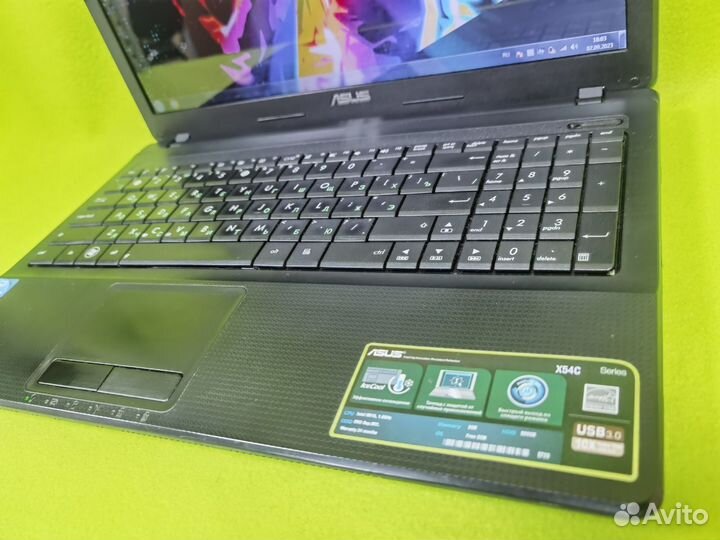 Ноутбук Asus бу 4 ядра i3 SSD 15.6 windows 7