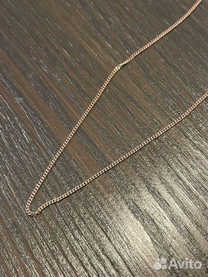 Цепь из серебра позолоченная