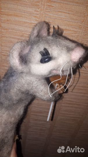 Кукла ручной работы натуральная шерсть