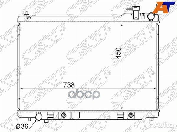 Радиатор Infiniti FX35 06-08 / FX45 02-09