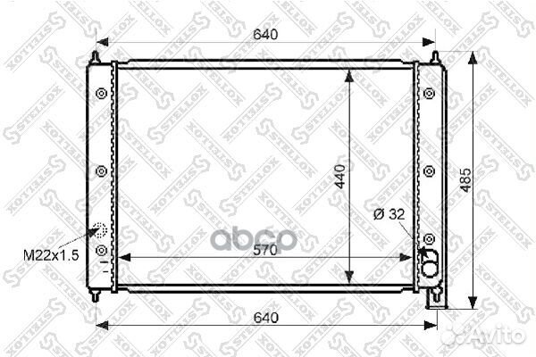 10-25042-SX радиатор системы охлаждения VW T2