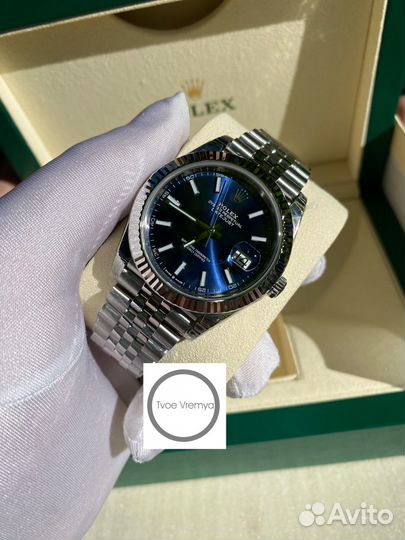 Часы Rolex DateJust blue dial 41mm (арт 4605)