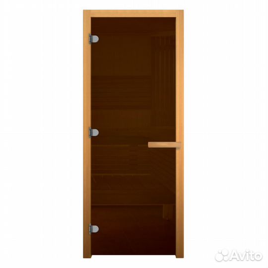 Дверь для Бани стекло Бронза Матовая 190х70 везуви