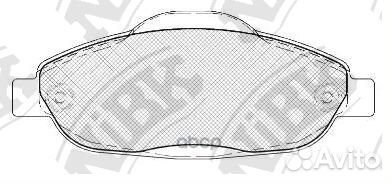 Колодки тормозные дисковые передние NiBK PN0450
