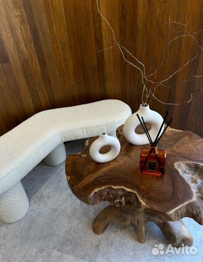 Банкетка пуфик в прихожую в Скандинавском стиле