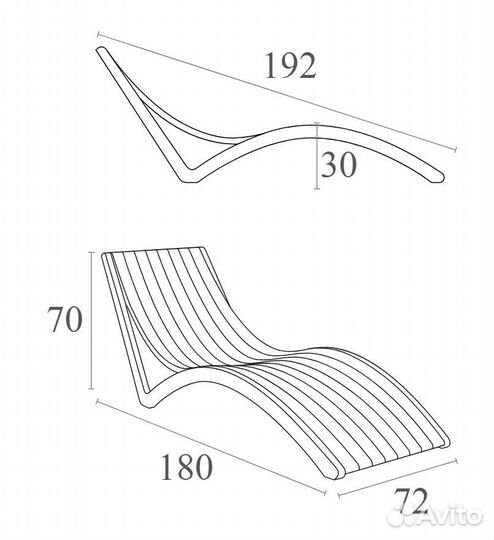 Шезлонг- лежак