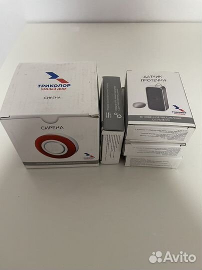 Триколор датчик протечки и сирена