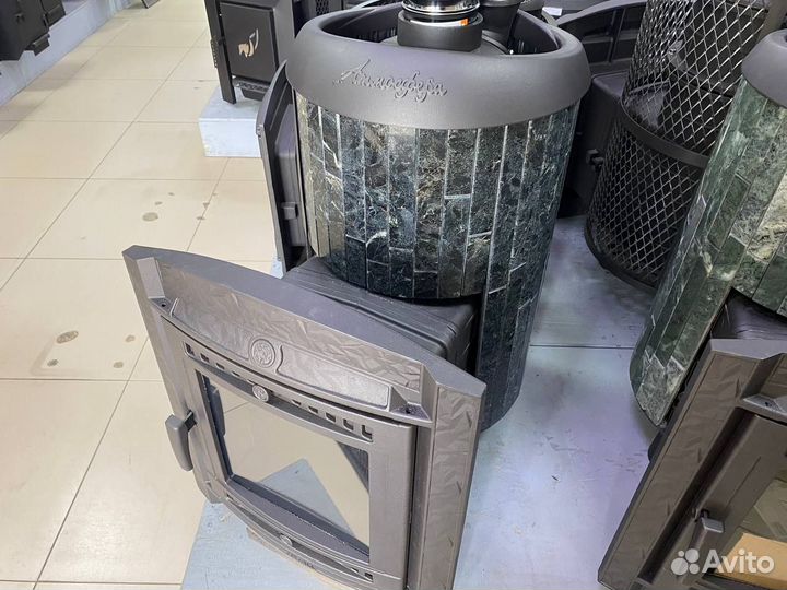 Печи для бани в облицовке