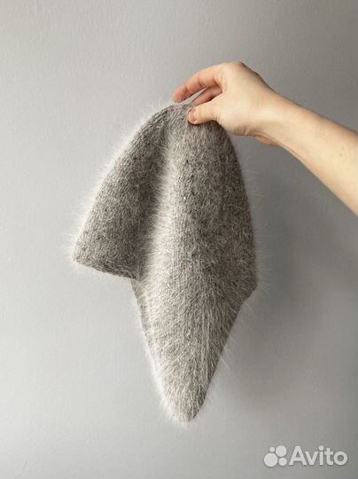 Шапка-ушанка ангора