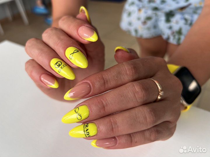 Гель лак с укреплением,Наращивание ногтей