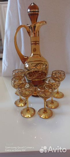 Графин и рюмки.Egerman, Чехия,Богемия