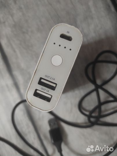 Пауэрбанк iconBit, рабочий, кабель type A