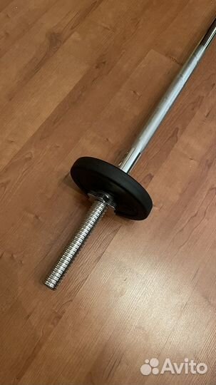 Гриф Torneo 30*1700 мм, блины по 2,5 кг