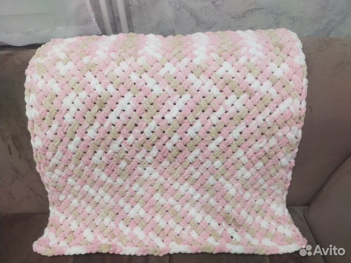 Плед детский вязаный ручная работа