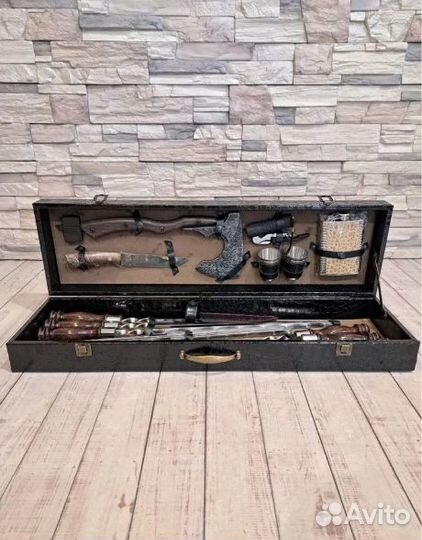 Набор подарочный для пикника шашлычный