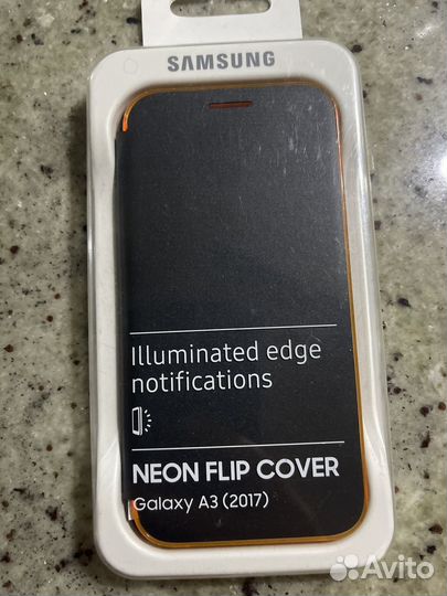 Чехол книжка на Samsung Galaxy A3 2017 Neon Flip