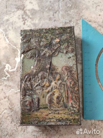 Икона Святая Троица старинная