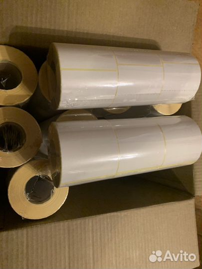 Термоэтикетка 75 /120 300шт в рулоне озон