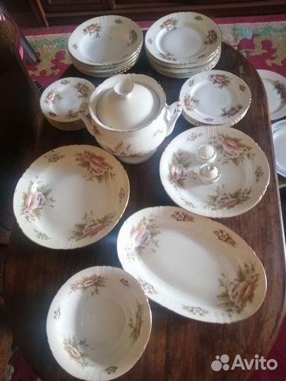 Столовый сервиз фарфор СССР дфз