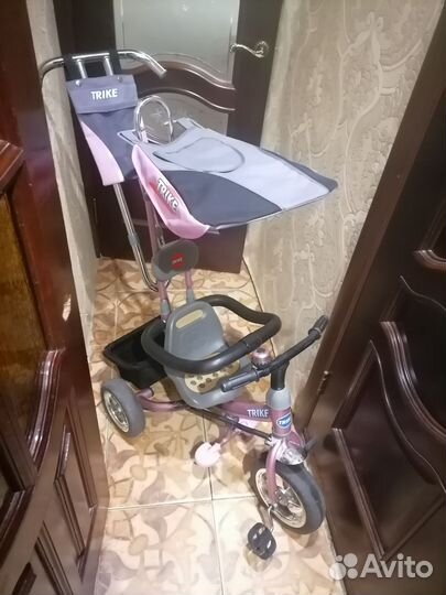 Велосипед 3-х колёсный с ручкой trike