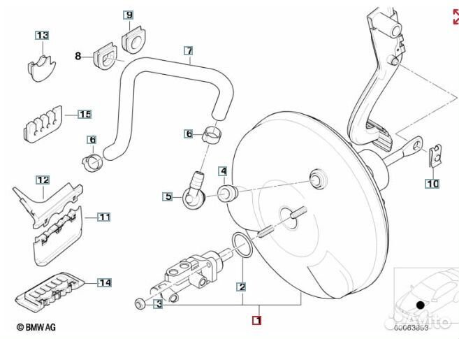 Вакуумник Bmw 3-Series E46 M43B16 1.9I 1999