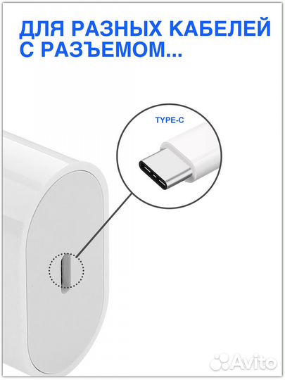 Блок (адаптер) питания Apple 20w / быстрая зарядка