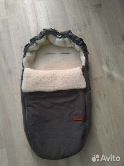 Меховой конверт в коляску овчина