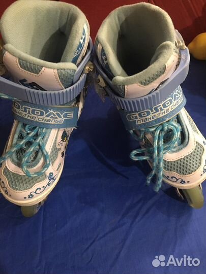 Ролики детские 28-31 светящиеся