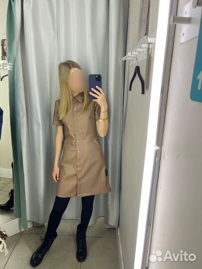 Кожаное платье befree