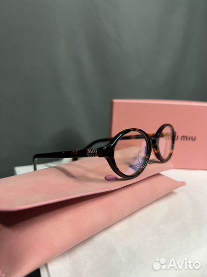 Очки Miu Miu леопардовые трендовые