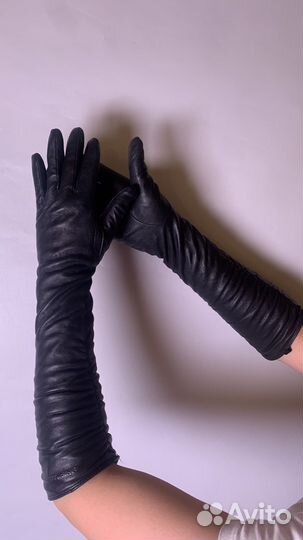 Перчатки женские кожаные размер 7