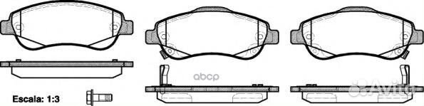 1289 02 45022swwg01 колодки дисковые п Honda