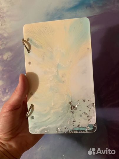 Блокнот А6 из эпоксидной смолы