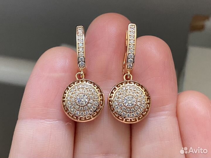 Серьги под бриллианты