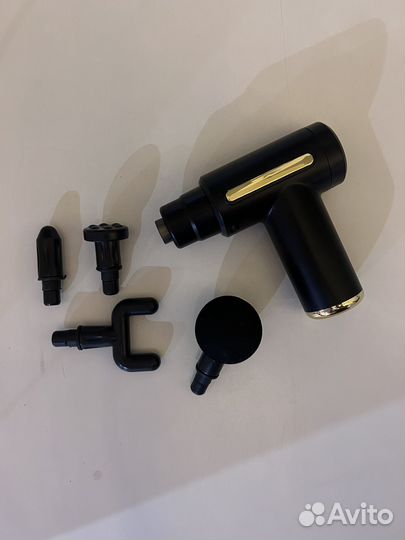 Перкуссионный массажер для тела, 4 насадки