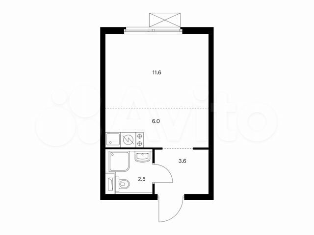 Квартира-студия, 23,7 м², 14/14 эт.