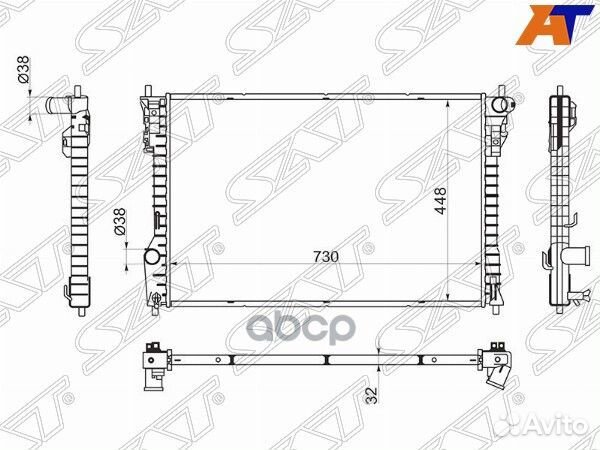Радиатор Ford Explorer 10-19 FD0012 Sat