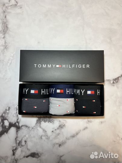 Трусы мужские tommy hilfiger 3 шт в коробке