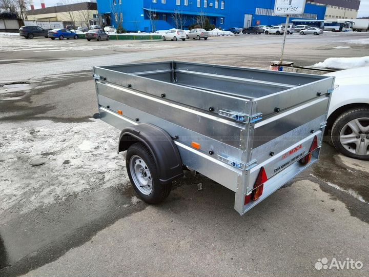 Прицеп легковой мзса Компакт с надставными бортами