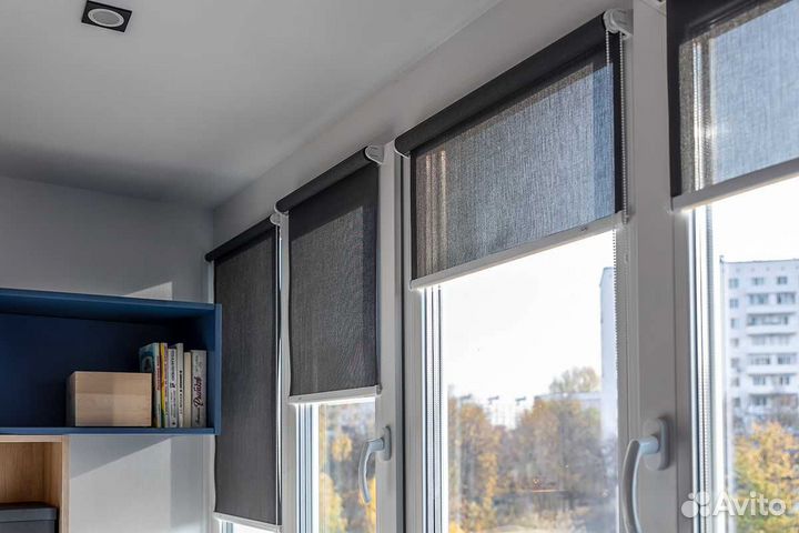 Рулонные жалюзи из ткани полиэстер на заказ