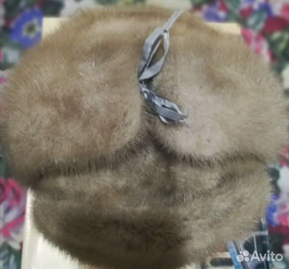 Шапка ушанка норковая