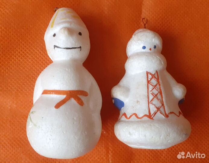 Ёлочные игрушки СССР из пенопласта