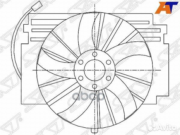 Диффузор радиатора в сборе BMW X5 E53 99-04