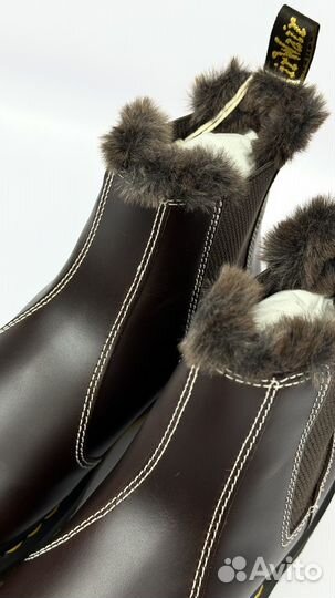 Челси Dr. Marten 2976 Leonore Faux Fur Lined Dark