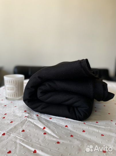 Джерси, ткань Италия, черный трикотаж