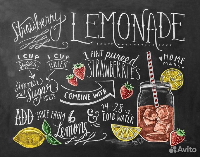 Роспись штендеров, стен, стендов, мелом и красками