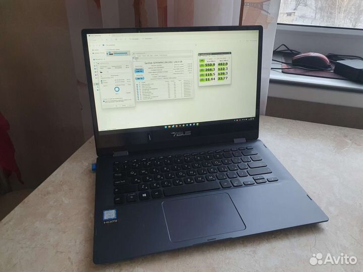 Ноутбук трансформер Asus vivobook flip 14